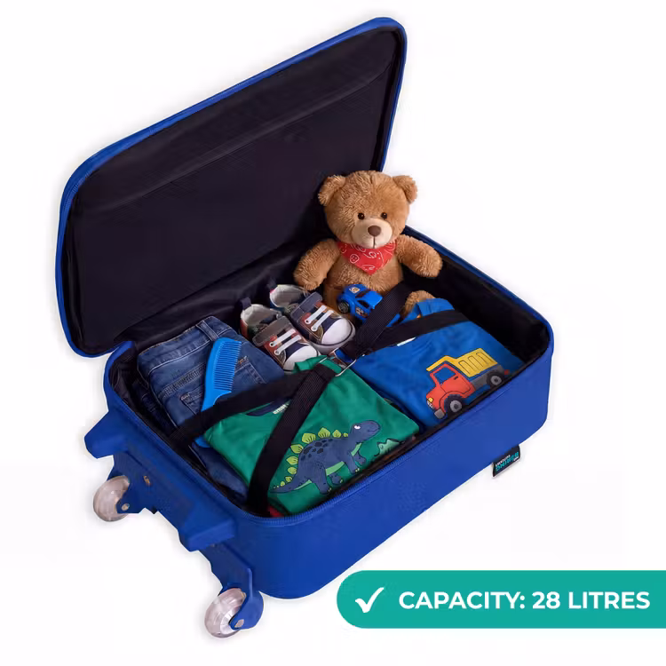 Children's suitcase - Blue - Snail - Rainbow - Colorful — 4