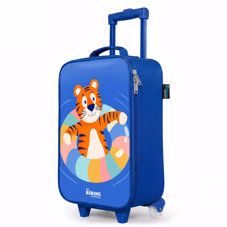 Children's suitcase - Blue - Tiger - Swimming Band - Water — 5