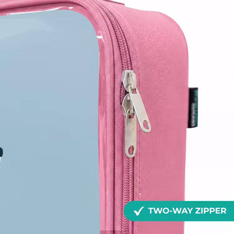 Children's suitcase - Pink - Fox - Airplane - Flies — 4