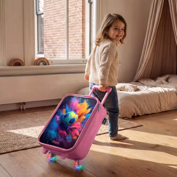 Children's suitcase - Pink - Neon - Ball - Colorful — 2