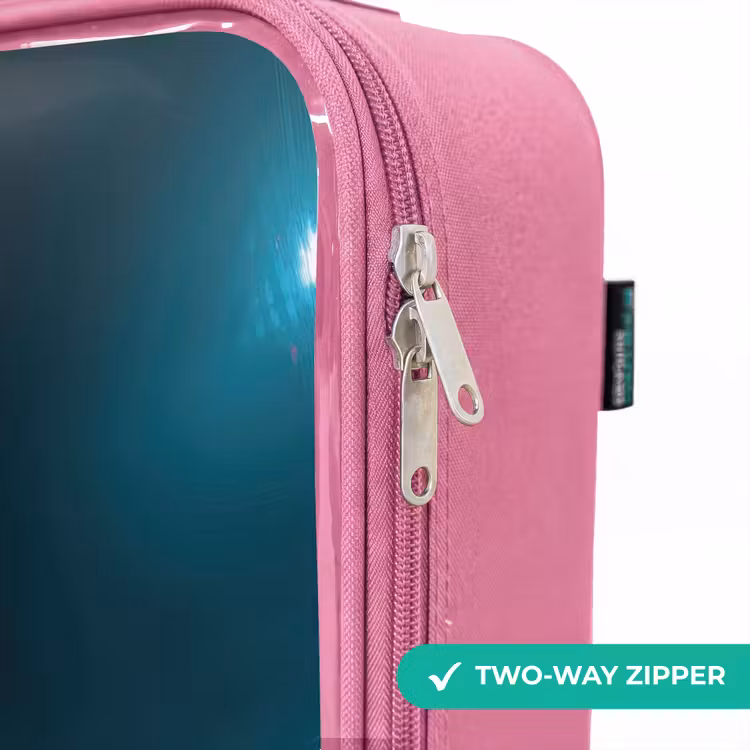 Children's suitcase - Pink - Race car - Track - Neon - Lighting — 4