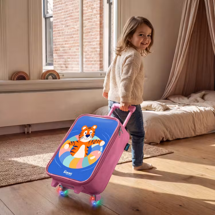 Children's suitcase - Pink - Tiger - Swimming Band - Water — 2