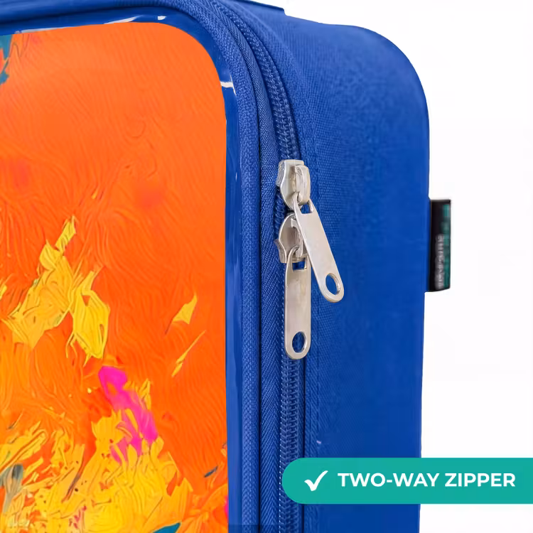 Children's suitcase - Blue - Monster truck - Paint splatter - Colorful - Explosion — 6