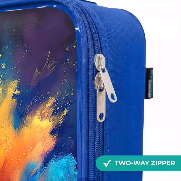 Children's suitcase - Blue - Neon - Ball - Colorful — 6
