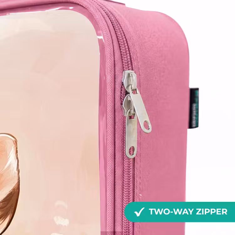 Children's suitcase - Pink - Deer - Eyes - Dots - Flowers — 4