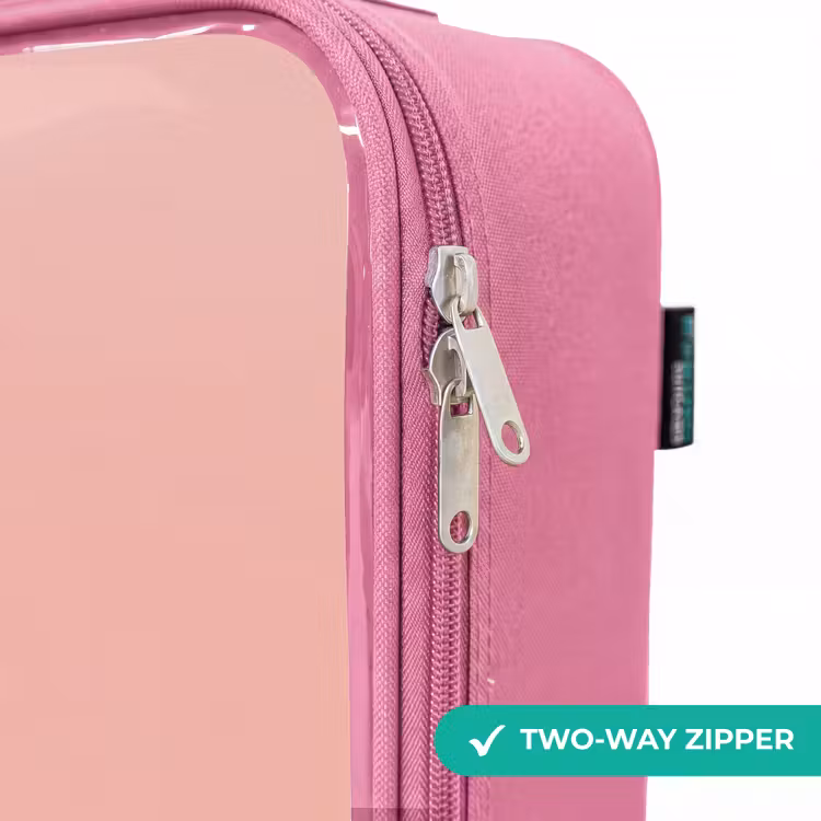 Children's suitcase - Pink - Penguin - Dots - Pink - Minimalist — 4
