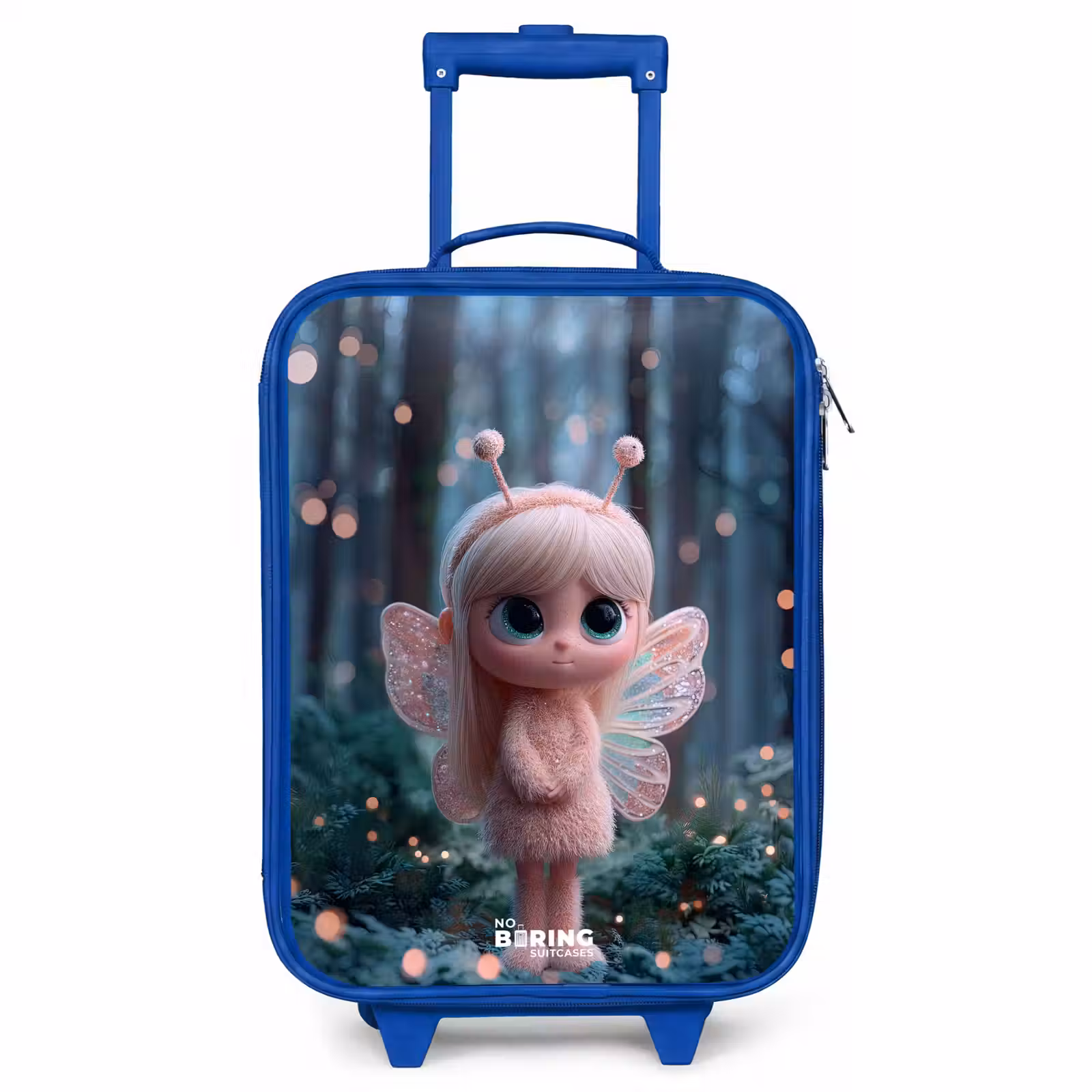 Children's suitcase - Blue - Fairy - Forest - Glitters — 1