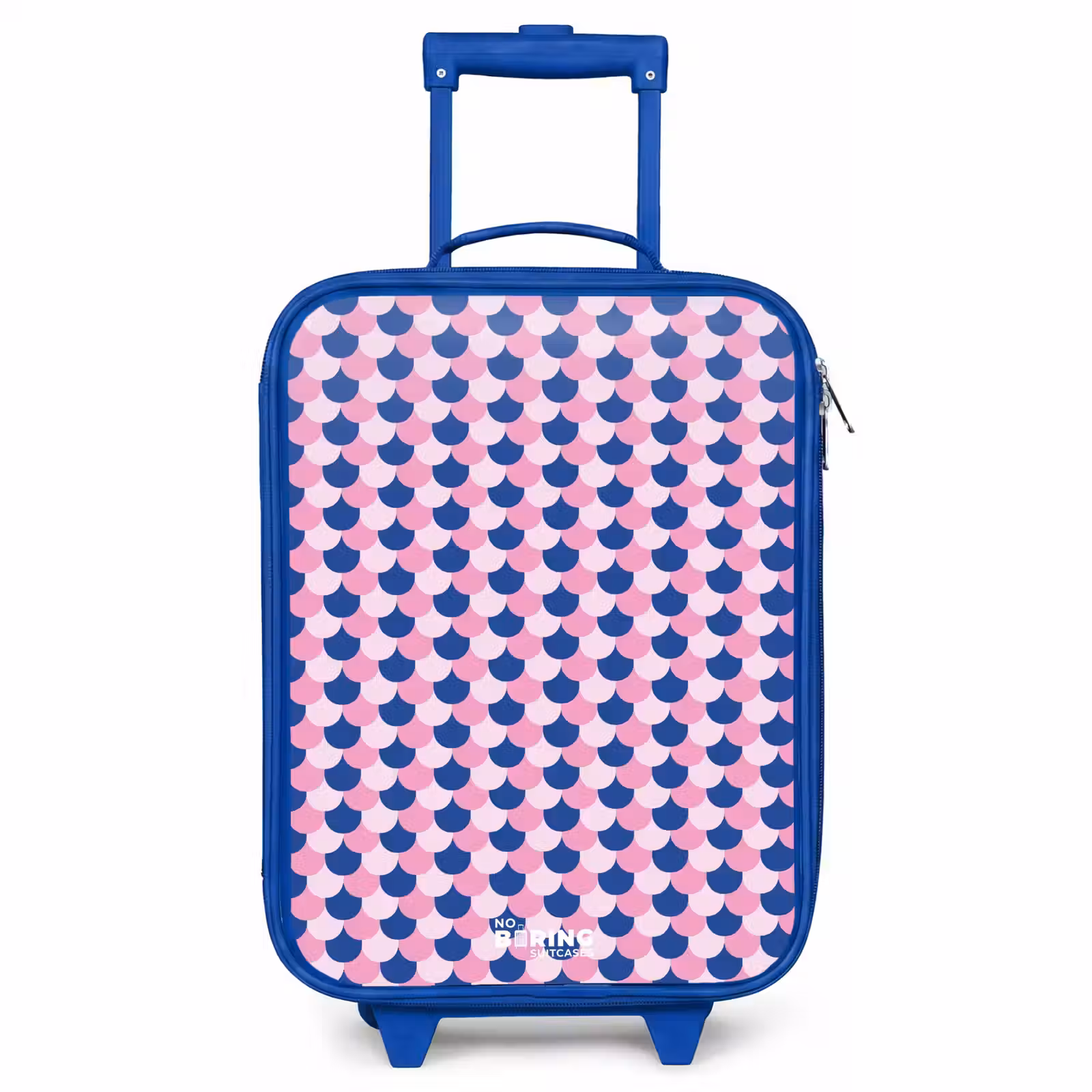 Children's suitcase - Blue - Scales - Pattern - Blue - Pink — 1
