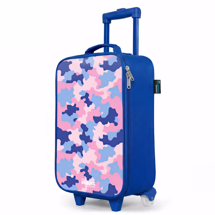 Children's suitcase - Blue - Camouflage - Pink - Blue — 5