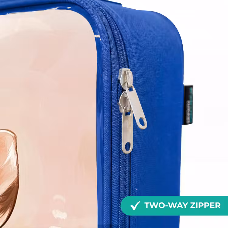 Children's suitcase - Blue - Deer - Eyes - Dots - Flowers — 6