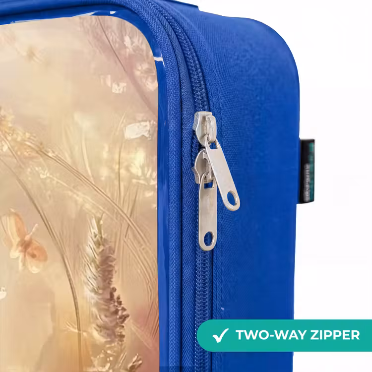 Children's suitcase - Blue - Flowers - Brown - Bunny - Butterfly — 6