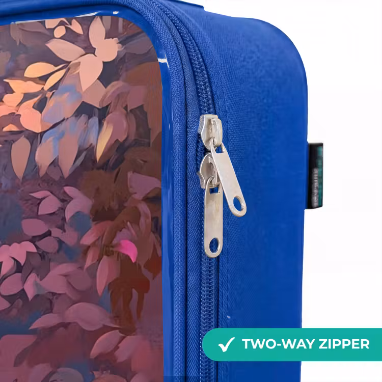 Children's suitcase - Blue - Horse - Flowers - Purple - Butterfly — 6
