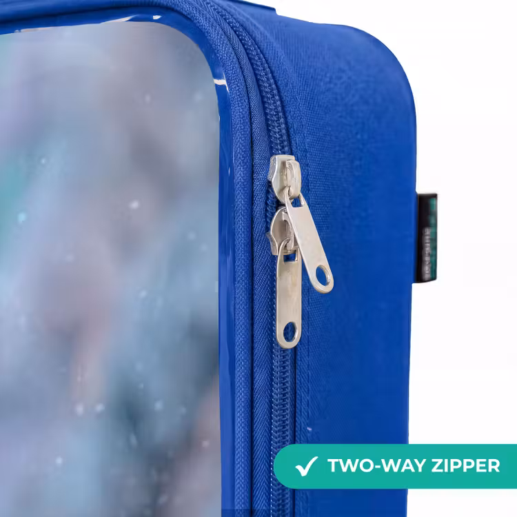 Children's suitcase - Blue - Polar bear - Crown - Winter — 6