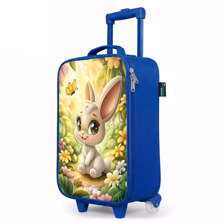 Children's suitcase - Blue - Rabbit - Sunlight - Fairytale - Butterfly — 5