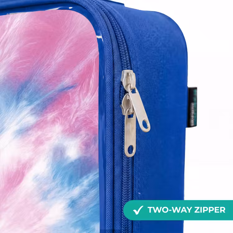 Children's suitcase - Blue - Tie dye - Abstract - Blue - Pink — 6
