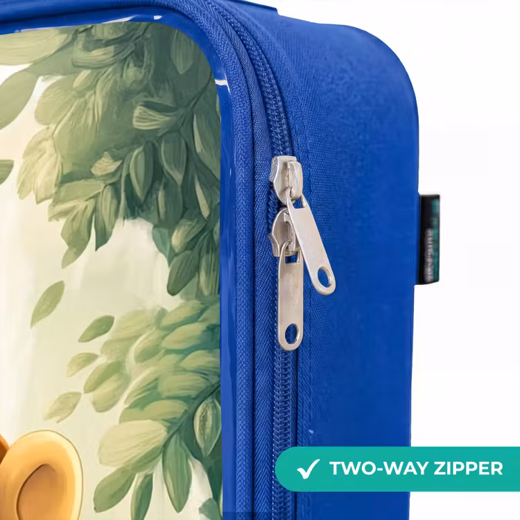 Children's suitcase - Blue - Zebra - Monkey - Waterfall - Rocks — 6