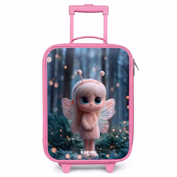 Children's suitcase - Pink - Fairy - Forest - Glitters — 1