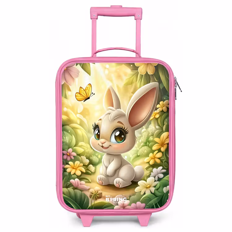 Children's suitcase - Pink - Rabbit - Sunlight - Fairytale - Butterfly — 1