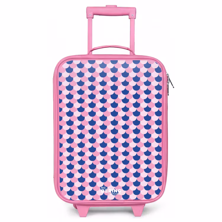 Children's suitcase - Pink - Scales - Pattern - Blue - Pink — 1