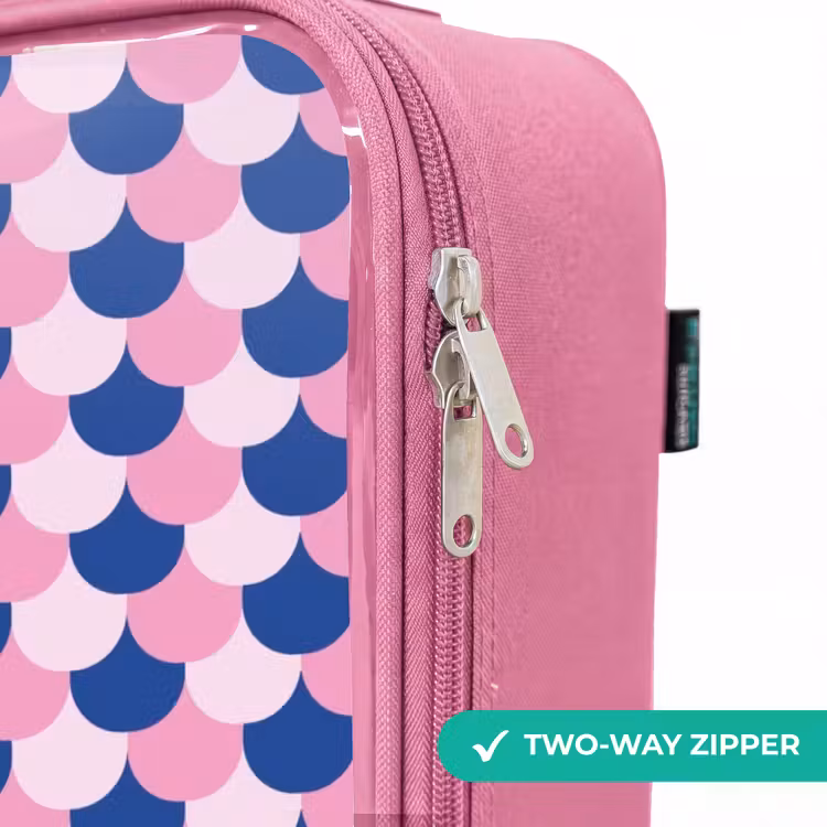 Children's suitcase - Pink - Scales - Pattern - Blue - Pink — 4