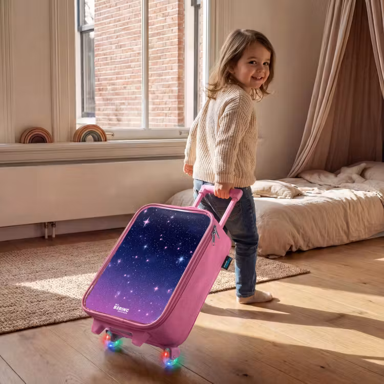 Children's suitcase - Pink - Stars - Galaxy - Blue - Pink — 2