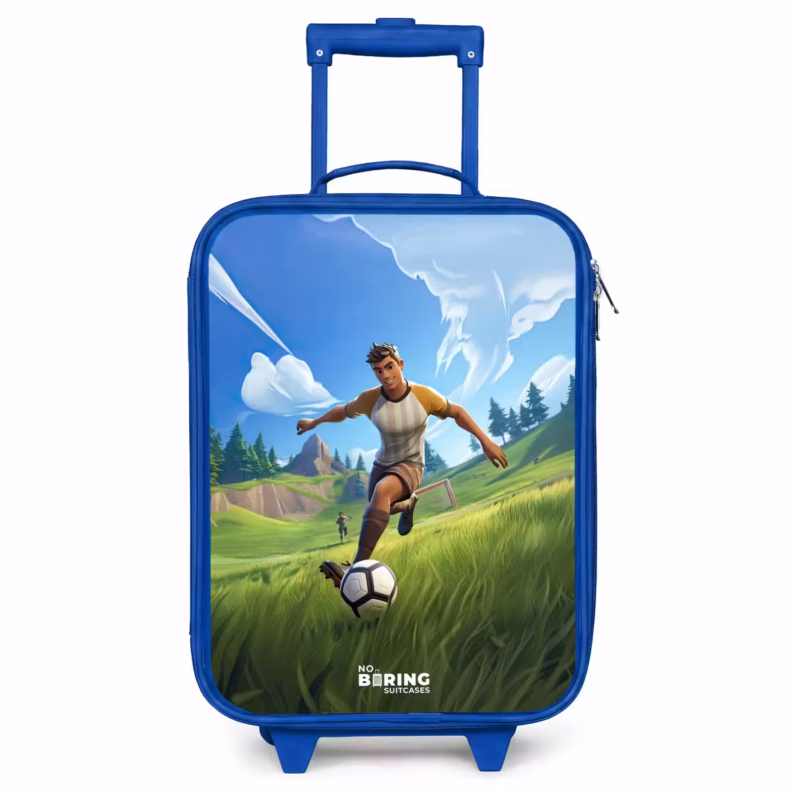 Children's suitcase - Blue - Soccer - Boy - Goal - Soccer jersey — 1