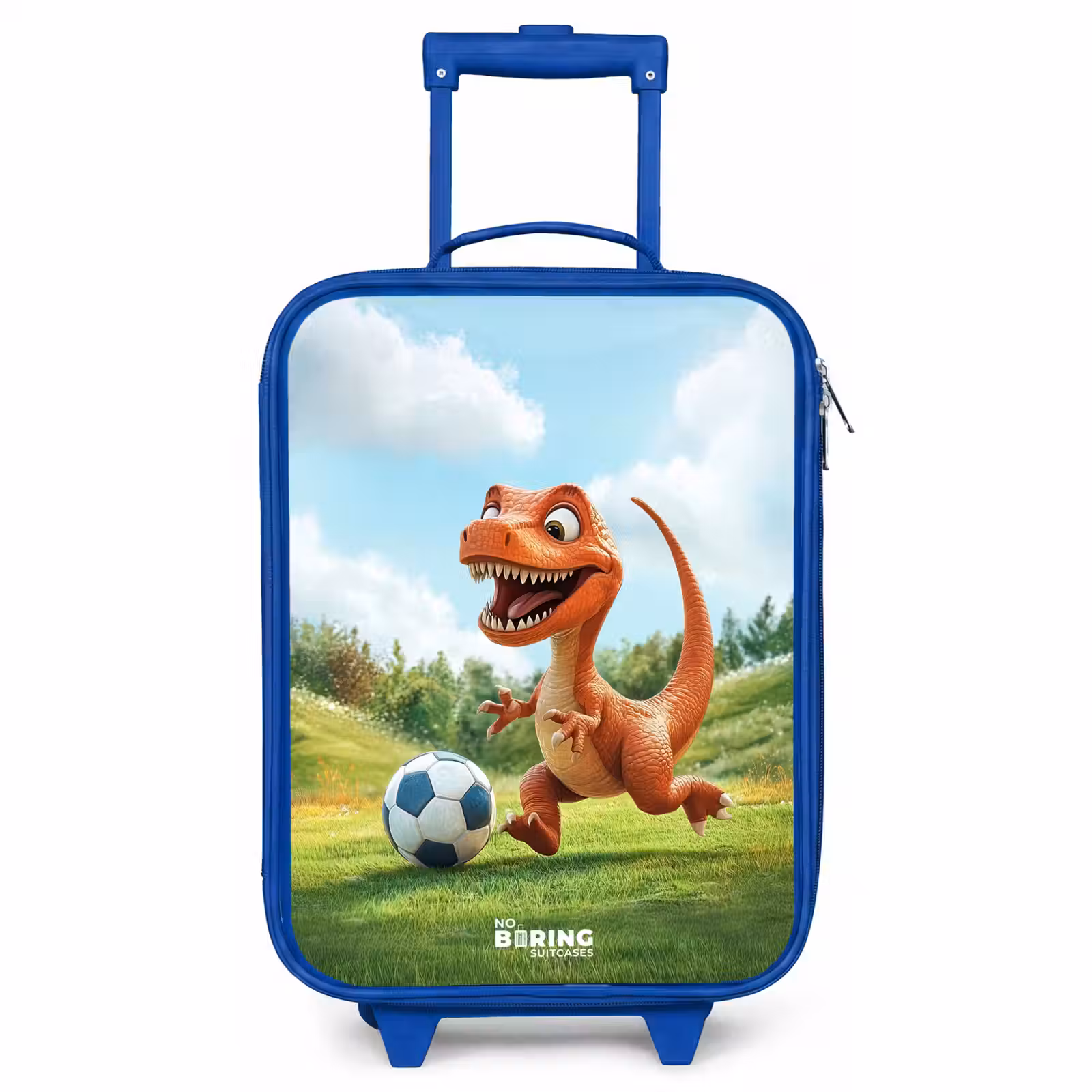 Children's suitcase - Blue - Soccer - Dino - Sports — 1