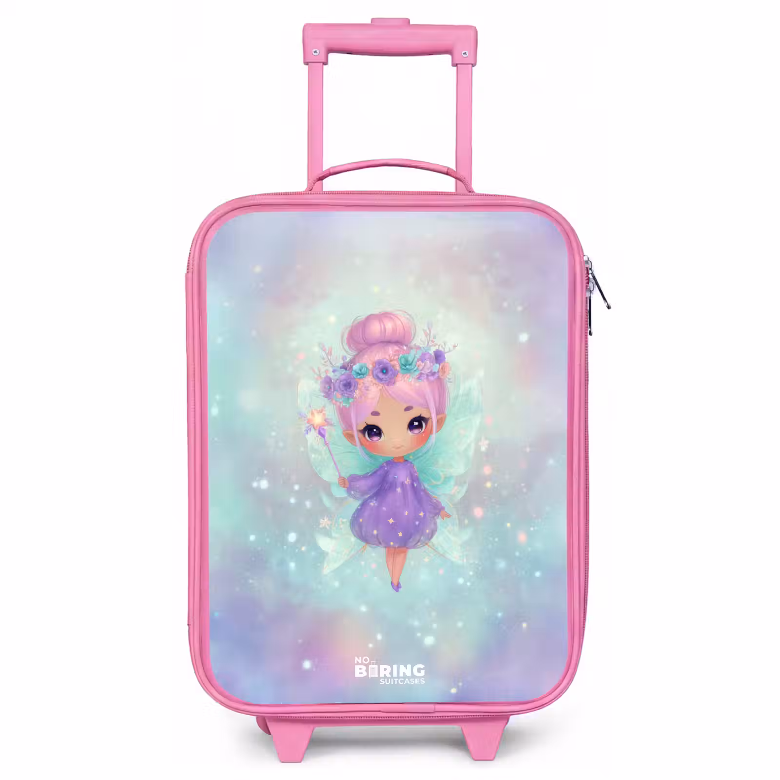 Children's suitcase - Pink - Flower fairy in pastel shine — 1