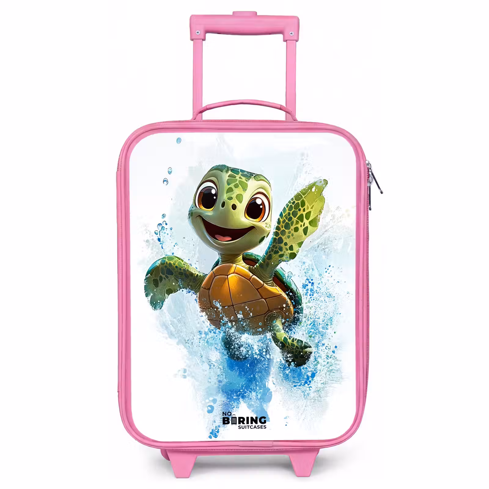 Children's suitcase - Pink - Turtle - Water - Green — 1
