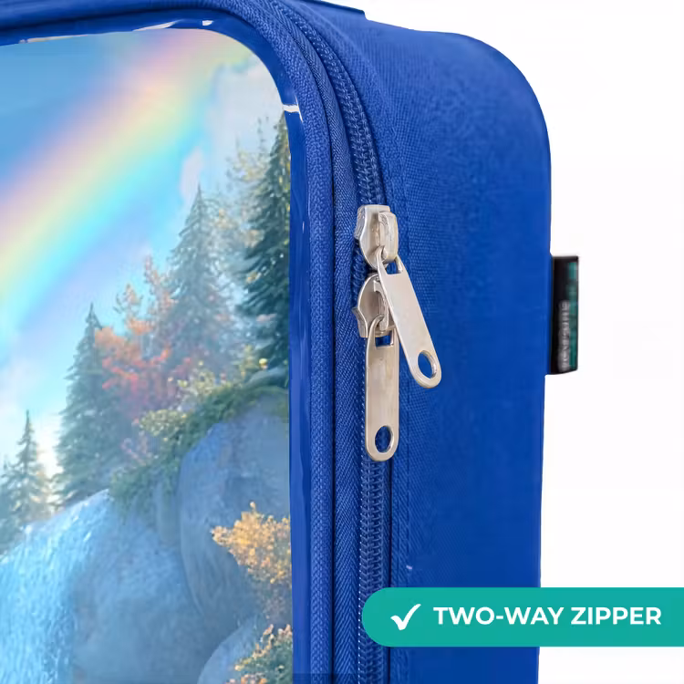 Children's suitcase - Blue - Dino - Nature - Waterfall — 6