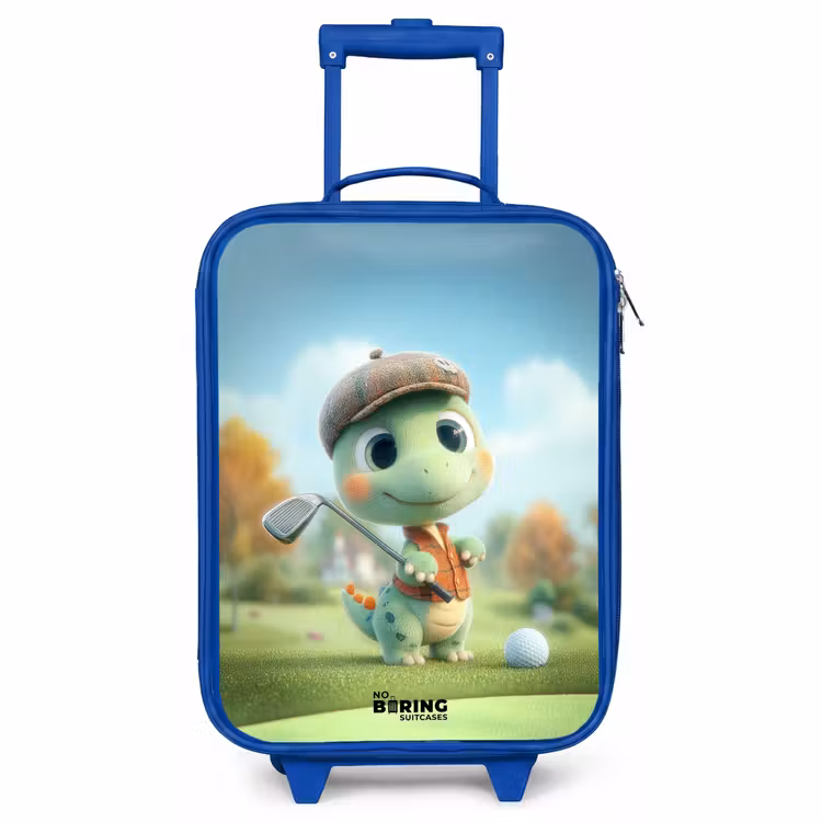 Children's suitcase - Blue - Golf - Dino - Green — 1