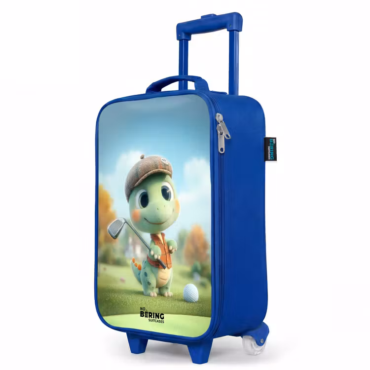 Children's suitcase - Blue - Golf - Dino - Green — 5