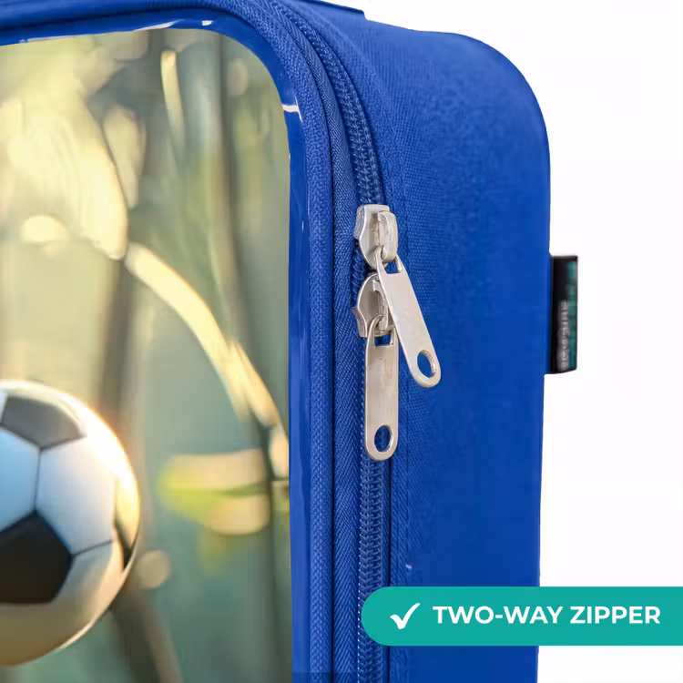 Children's suitcase - Blue - Soccer - Boy - Forest — 6