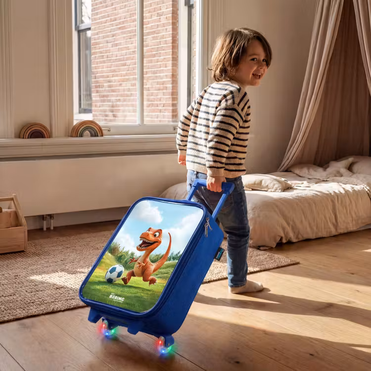 Children's suitcase - Blue - Soccer - Dino - Sports — 2