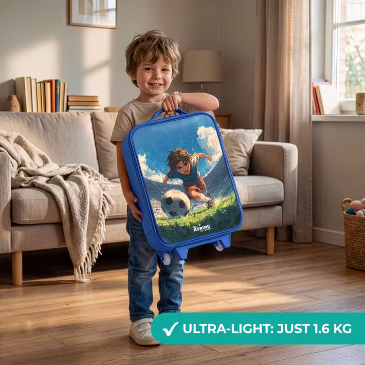 Children's suitcase - Blue - Stadium - Football - Boy — 3