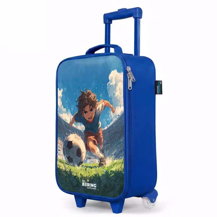 Children's suitcase - Blue - Stadium - Football - Boy — 5