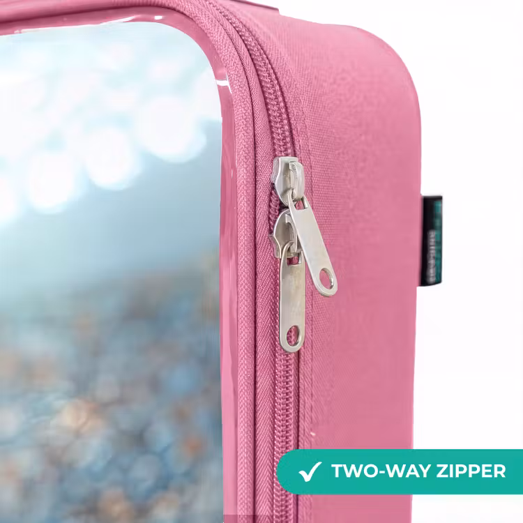 Children's suitcase - Pink - Boy - Soccer - Stadium - Sunlight — 4
