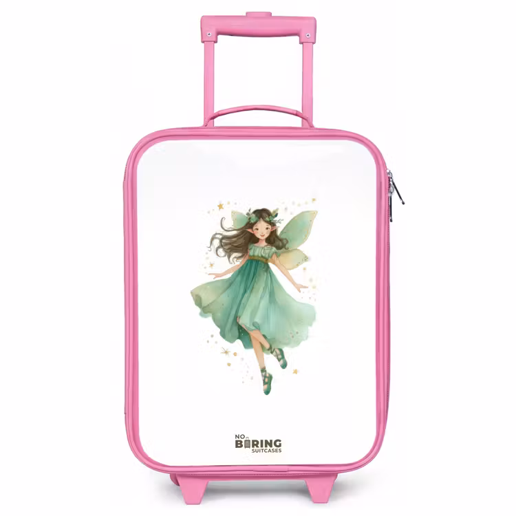 Children's suitcase - Pink - Floating green elf — 1