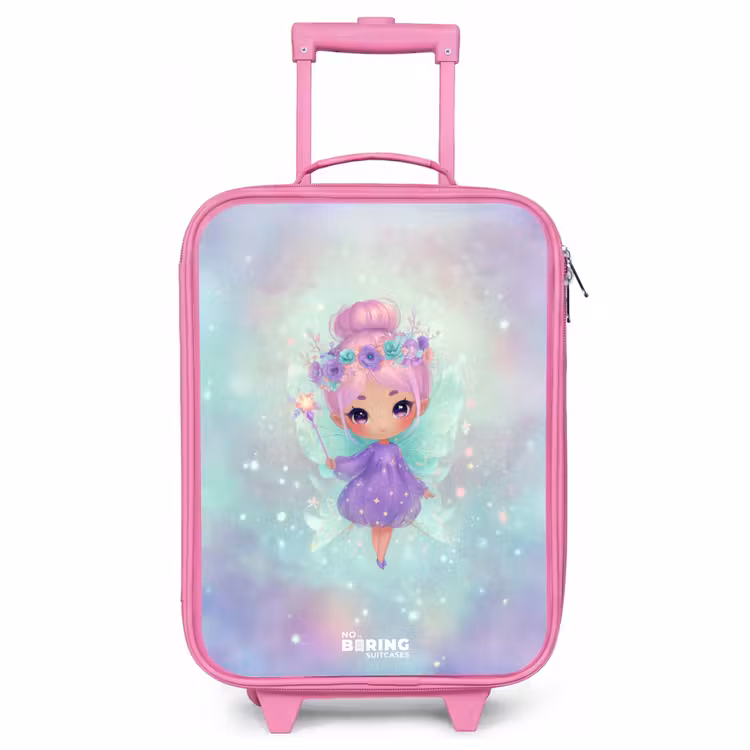 Children's suitcase - Pink - Flower fairy in pastel shine — 1