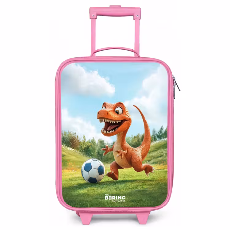 Children's suitcase - Pink - Soccer - Dino - Sports — 1