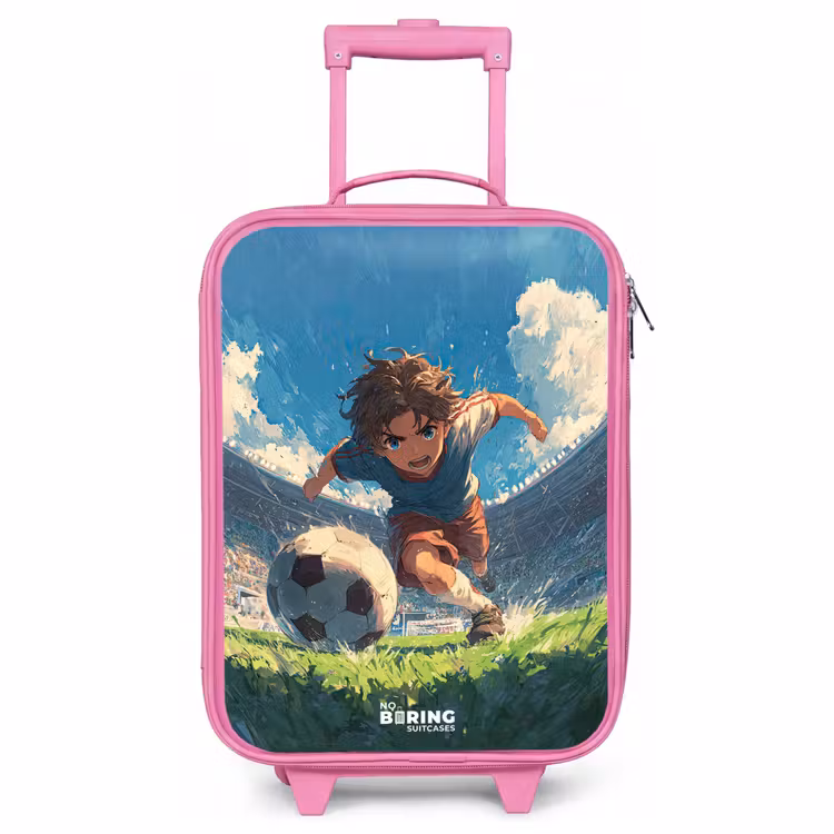 Children's suitcase - Pink - Stadium - Football - Boy — 1
