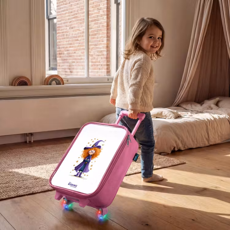 Children's suitcase - Pink - Star magic with curls — 2