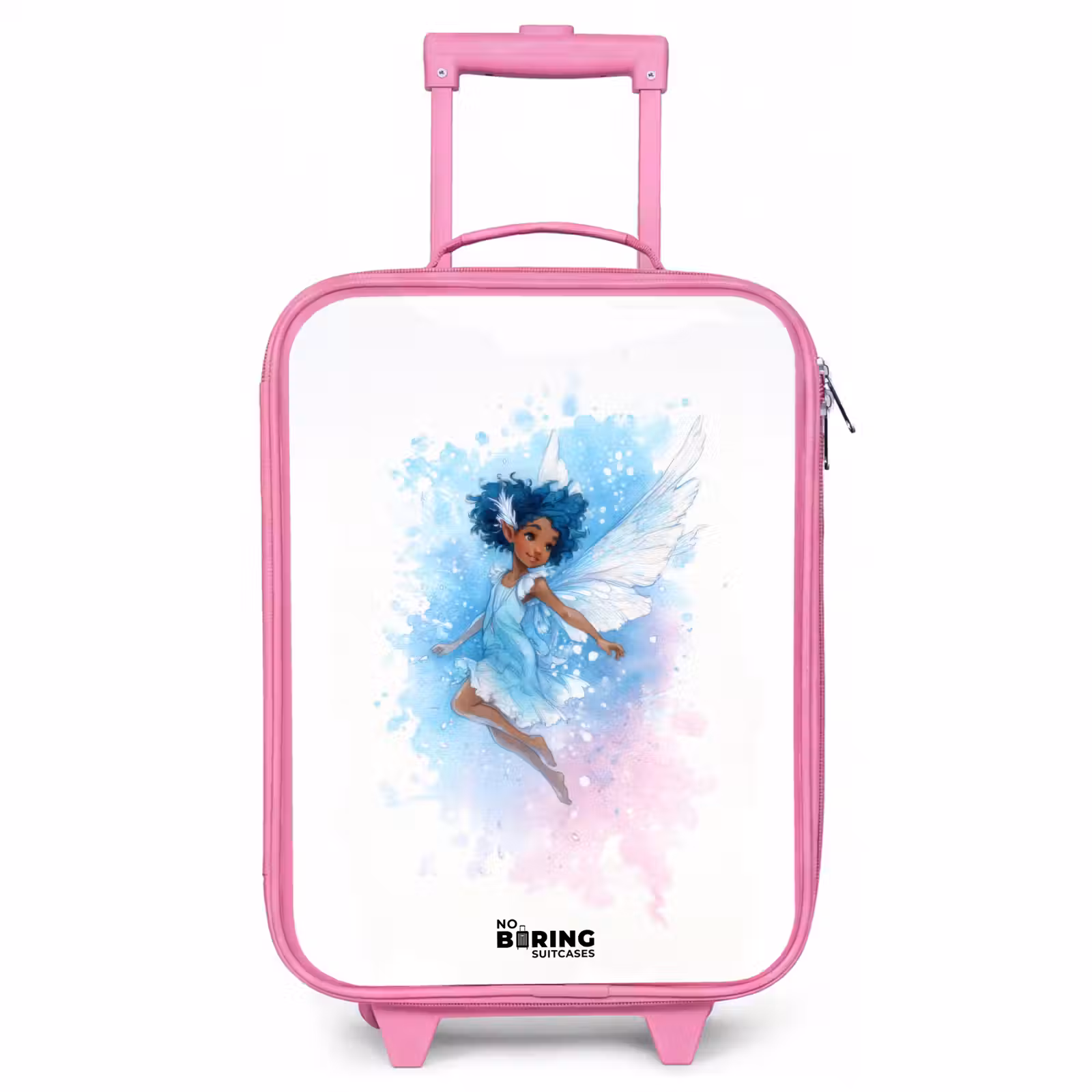 Children's suitcase - Pink - Flying fairy in shades of blue — 1