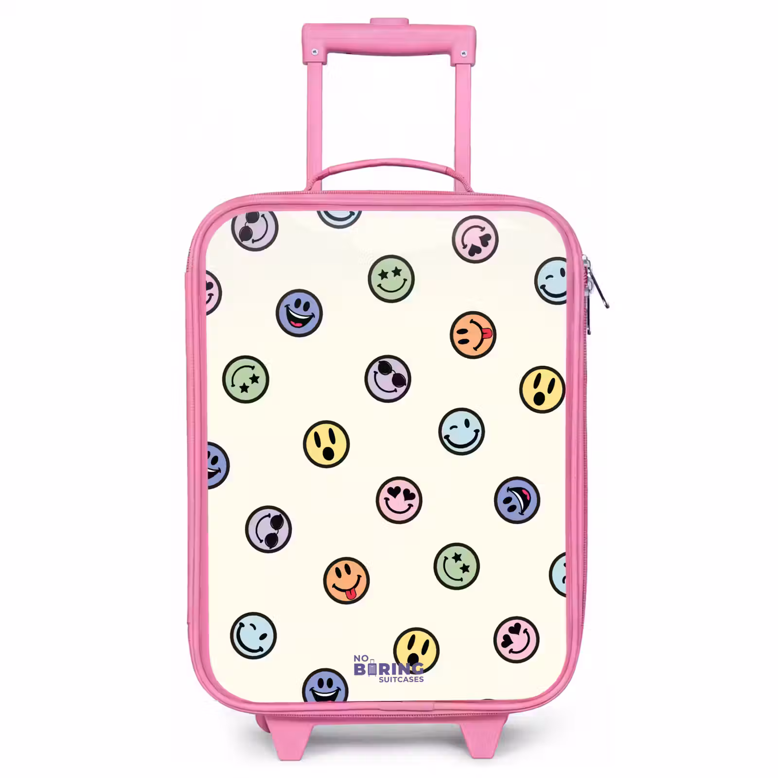 Children's suitcase - Pink - Playful smiley mix — 1