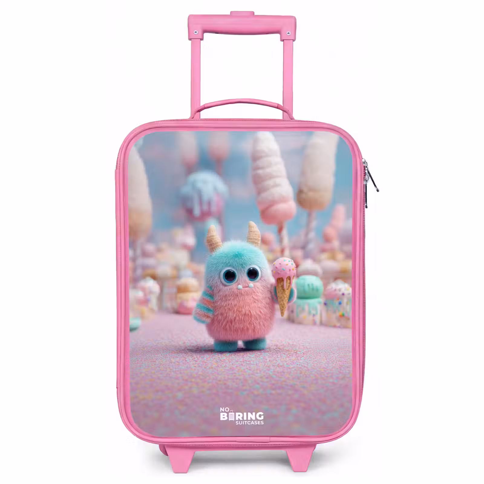 Children's suitcase - Pink - Sweet Monster Candy Adventure — 1