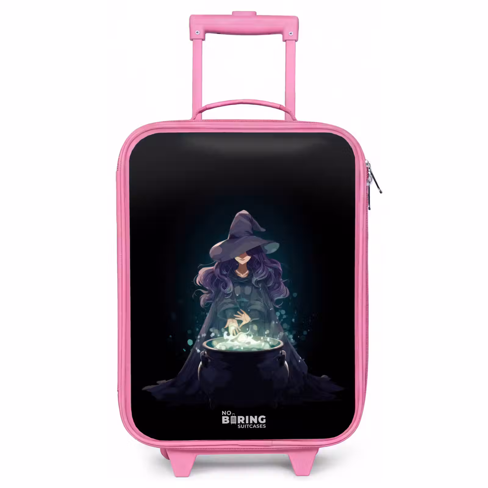 Children's suitcase - Pink - Witch - Cauldron - Magic — 1