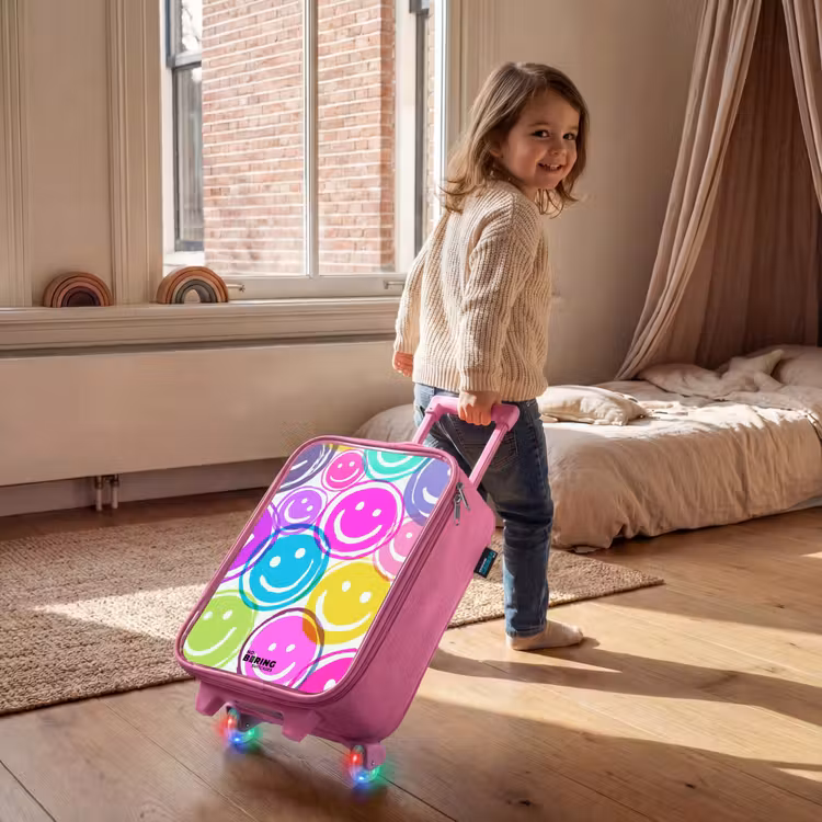 Children's suitcase - Pink - Colorful explosion of smiles — 2