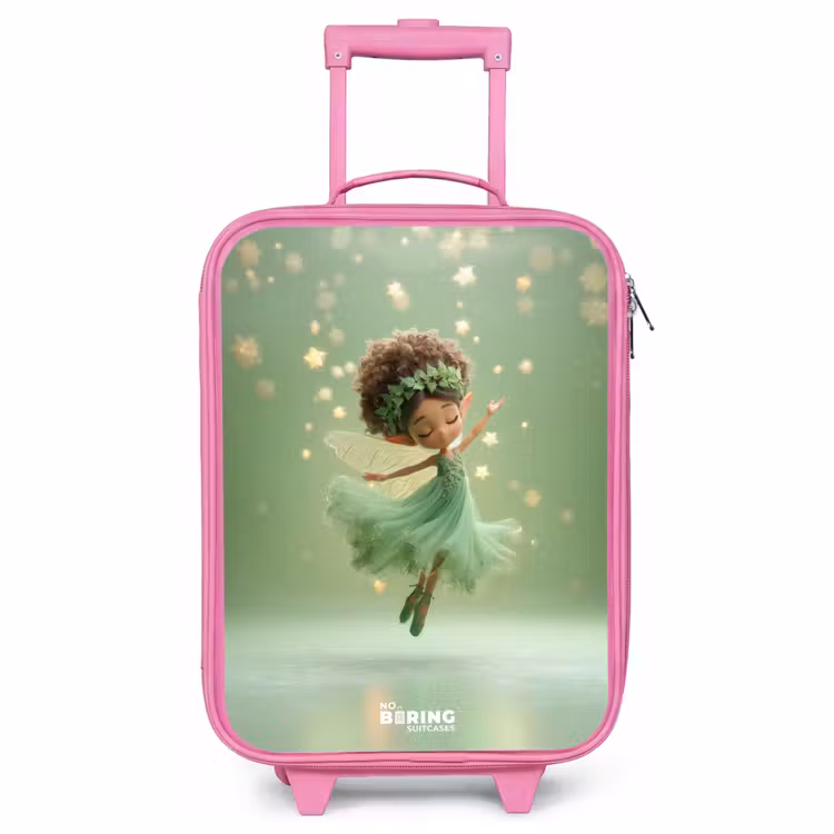 Children's suitcase - Pink - Dancing fairy in green light — 1