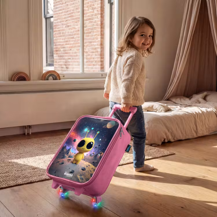 Children's suitcase - Pink - Merry alien creature — 2