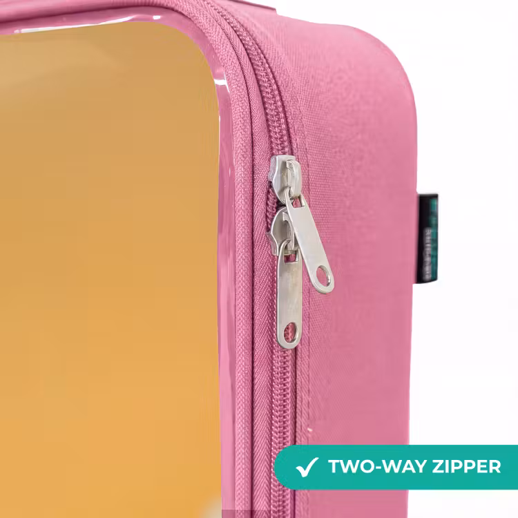 Children's suitcase - Pink - Monster - Creature - Flower - Yellow — 4